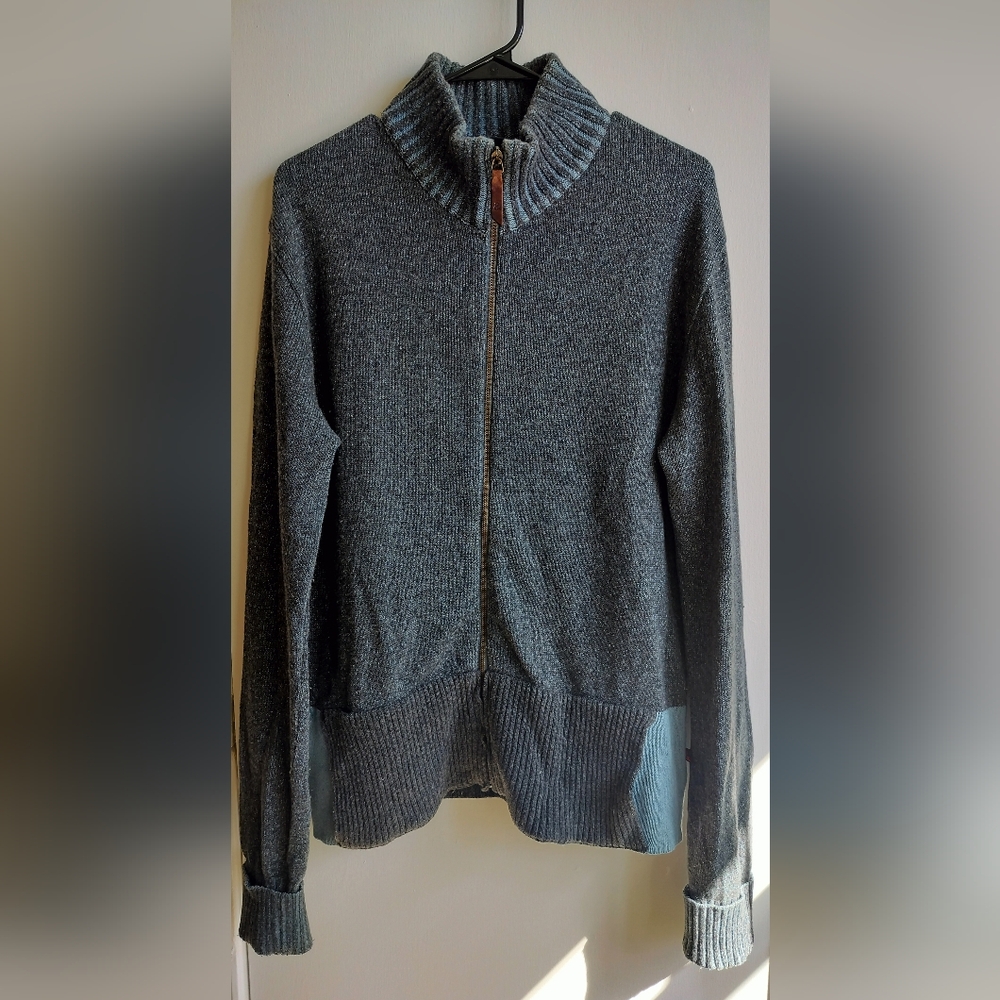 Vintage Dolce & Gabbana Charcoal Zip-Up Sweater Sz 52 XL